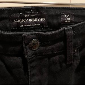 Lucky Brand Mid Rise Ava Skinny Jeans in Black